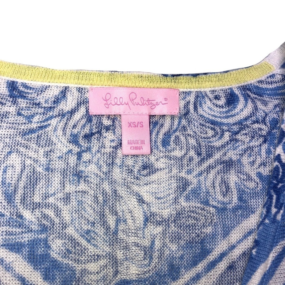 Lilly Pulitzer scarf print linen top - Picture 3 of 5